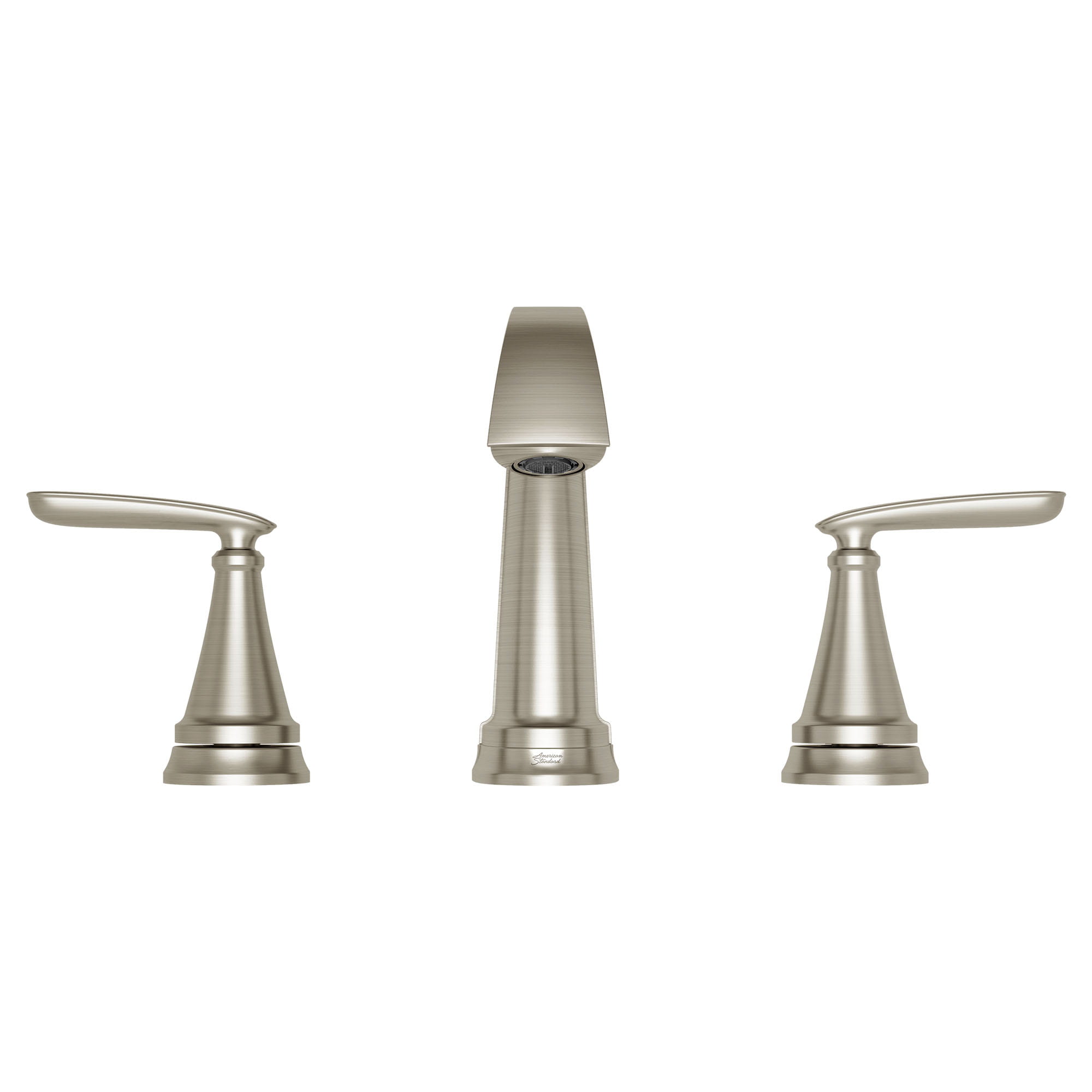 Somerville 8 In Widespread 2 Handle Bathroom Faucet 12 GPM with Lever Handles BRUSHED NICKEL